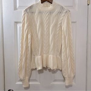 Draper James RSVP Women's Sweater Cream Cottage Core Size Small